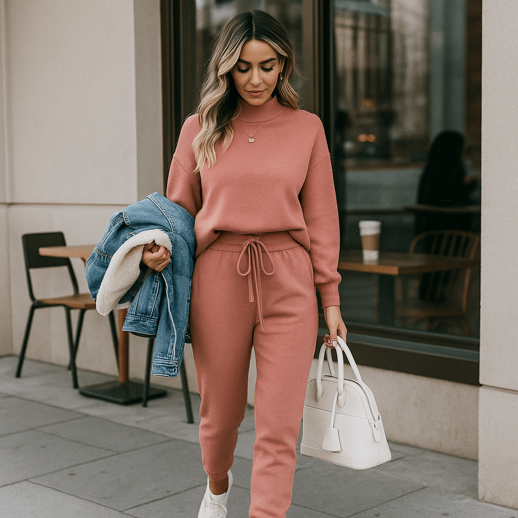 Luna - Tyylikäs 2 - osainen treeniasu - Mukava - Naisille - Tyylikäs muotoilu - EmiyoSuomi - Verkkapuku