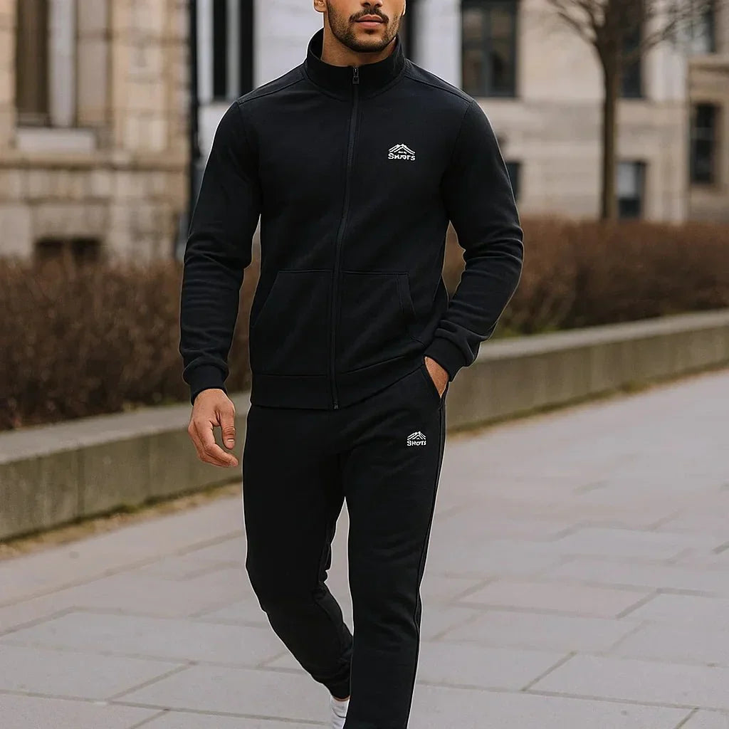 Miesten klassinen collegepuku - korkea kaulus - urheilullinen - mukava - EmiyoSuomi - Verkkapuku