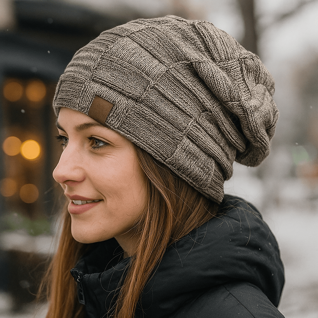 Neulottu Pipo Yves – Lämmin & Mukava Talvi - EmiyoSuomi - Lämpimät pipot