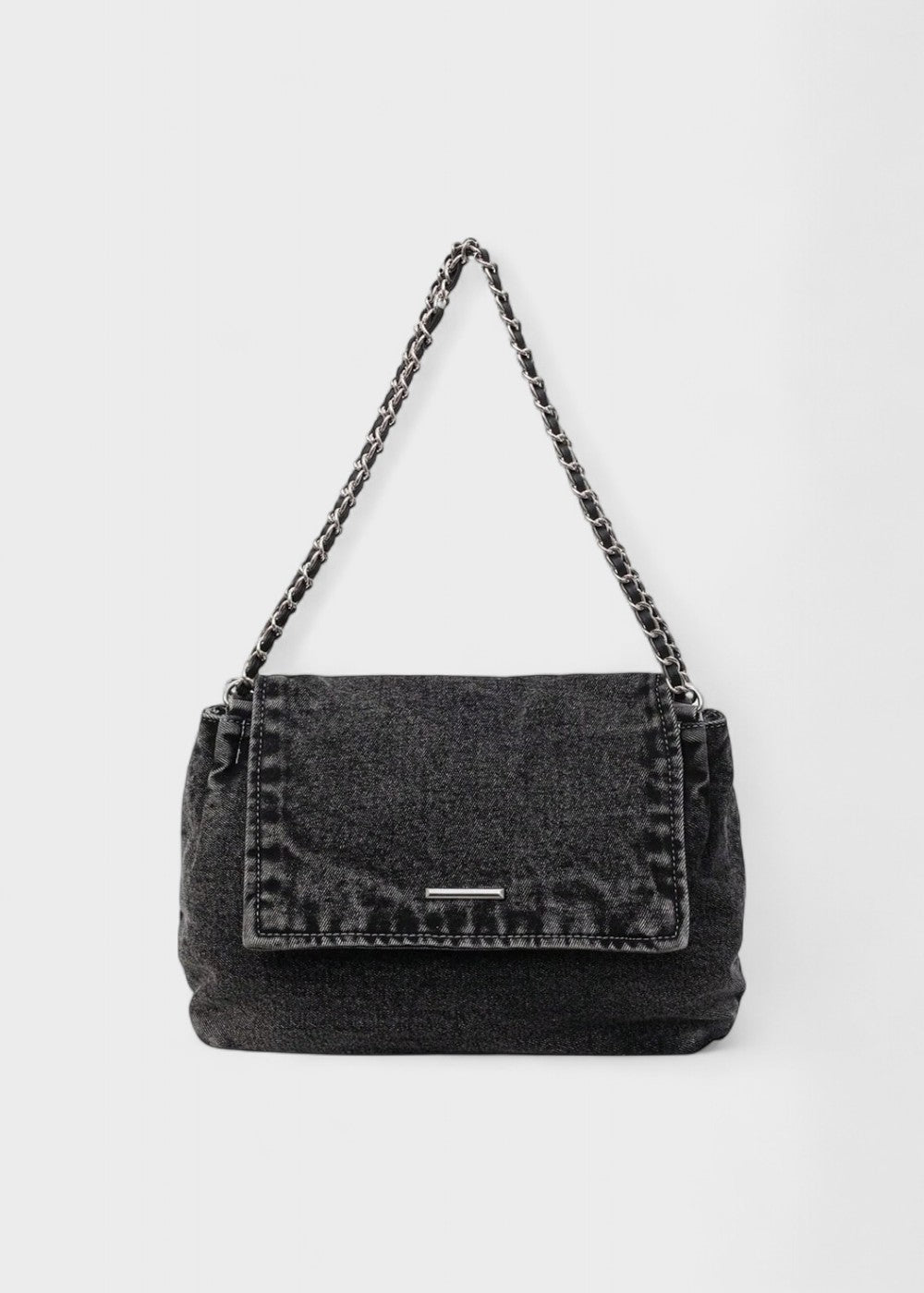 Denim urban stijl metallic kettingtas - Briseida