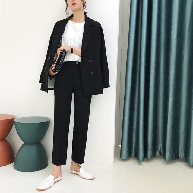 Adrianna - Vintage blazer met broek