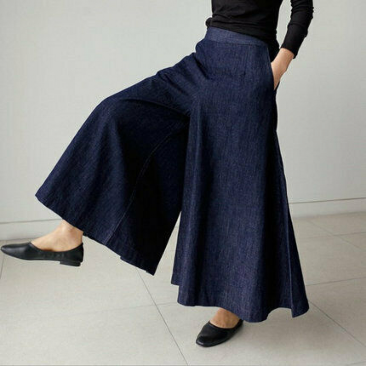 Zomerbroek voor dames - Wijde pijpen - Klassiek