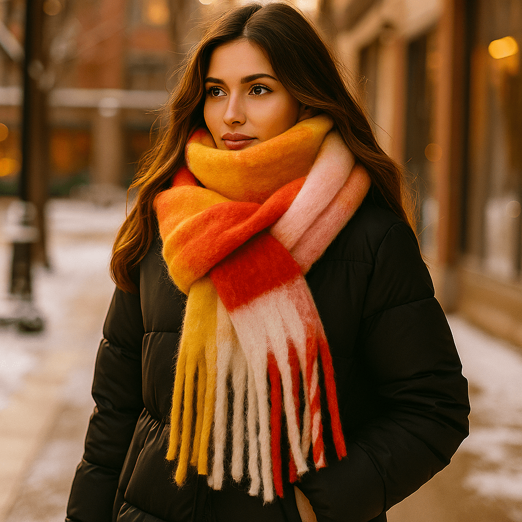 Scarvello – Paksu ja Colorkäs Villahuivi - EmiyoSuomi - Huivit