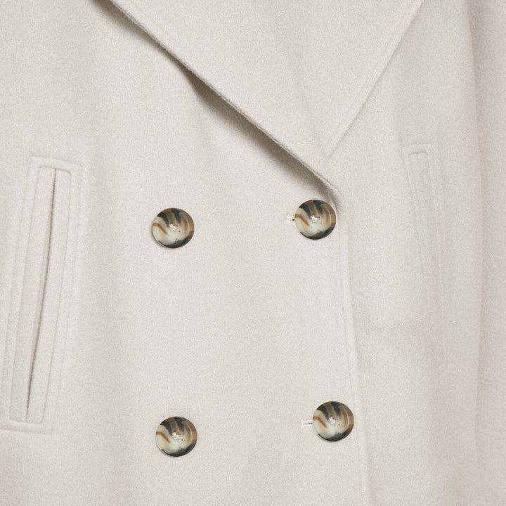 Kort wollen damesjack met dubbele borstknopen - Heidi