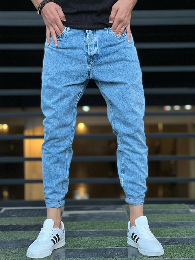 Derrick - Trendy denim zomerjeans voor heren