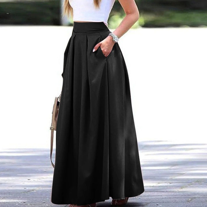 Elegante en vloeiende plooirok met hoge taille, ideaal voor een geraffineerde en vrouwelijke look