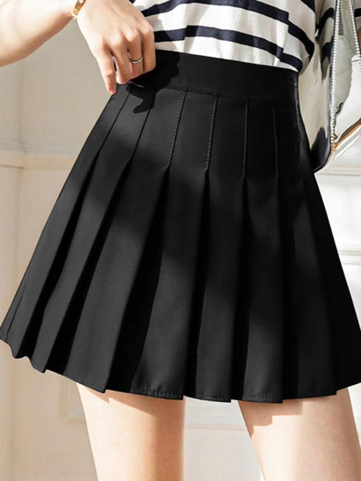 Moderne en veelzijdige minirok met hoge taille, ideaal voor casual en trendy looks