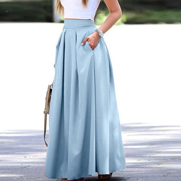 Elegante en vloeiende plooirok met hoge taille, ideaal voor een geraffineerde en vrouwelijke look