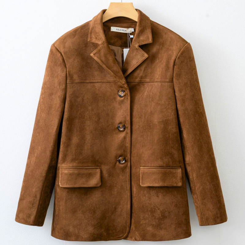 Elegante suède blazer - Megan