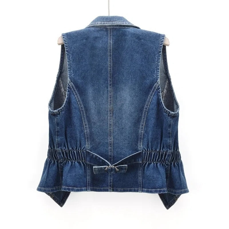 Leila - Klassiek Denim Vest