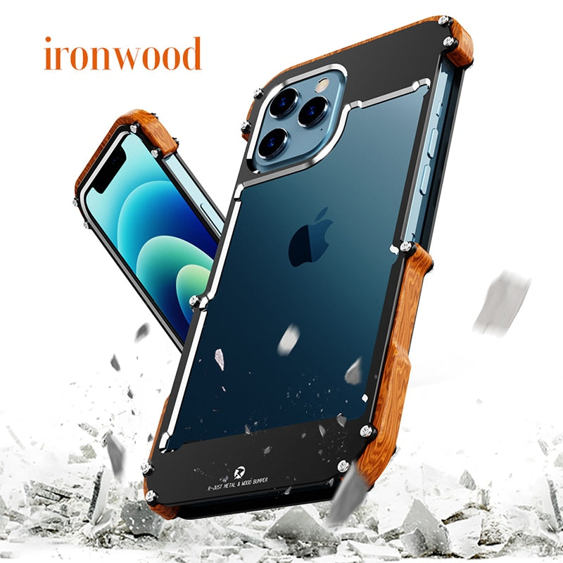 iPhone Case met houtafwerking